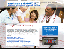 Tablet Screenshot of medlucidsolutions.com